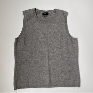 Gray 100% cashmere talbots Sweater Vest